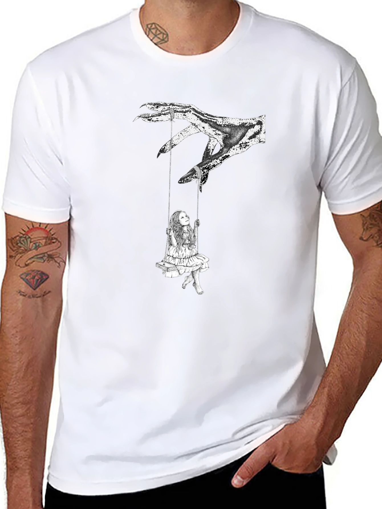 Creepy Hand Puppet T-Shirt - Dark Graphic Tee
