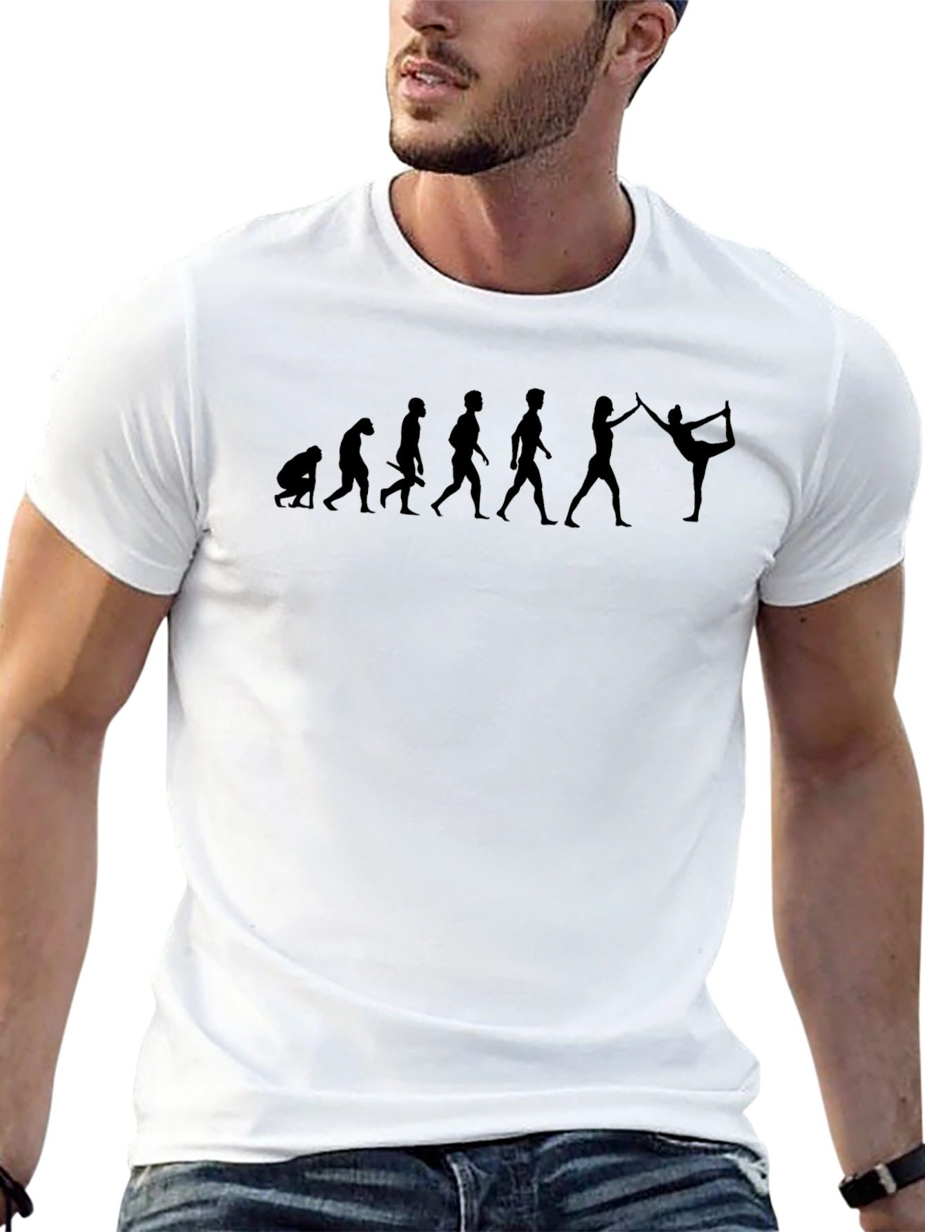 Yoga Evolution Black T-Shirt