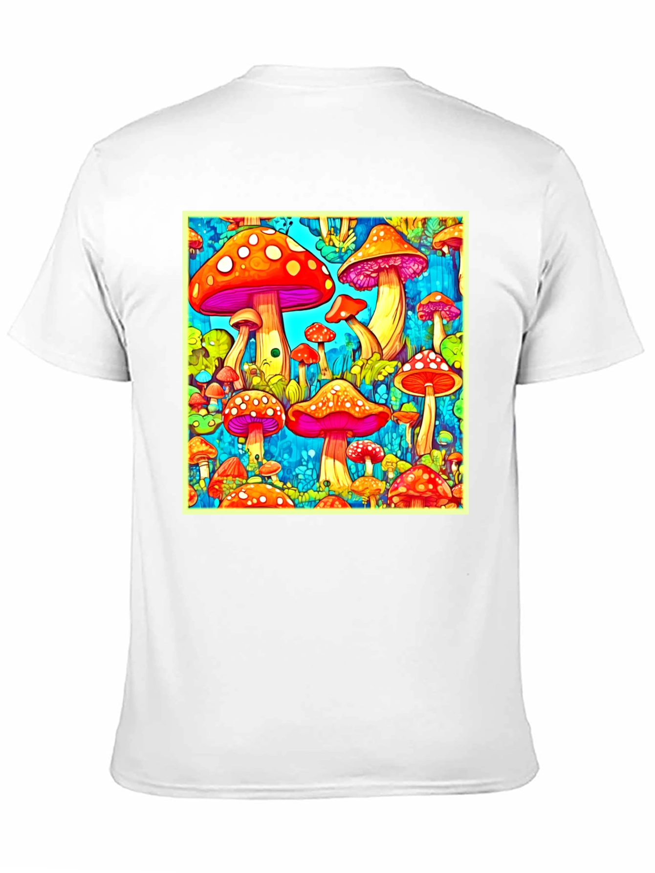 Psychedelic Mushroom Print Tee