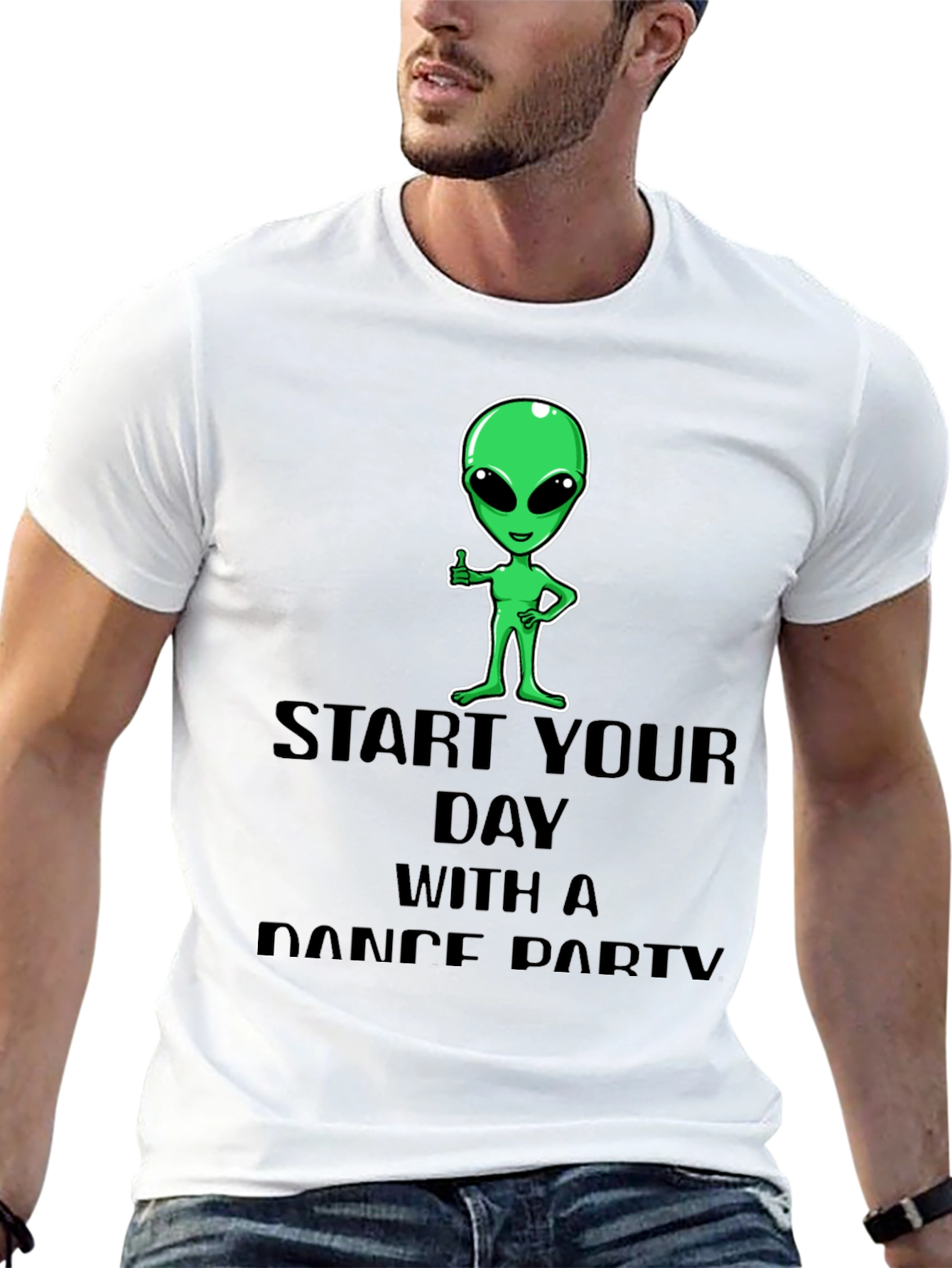 Alien Dance Party T-Shirt - Start Your Day Right!