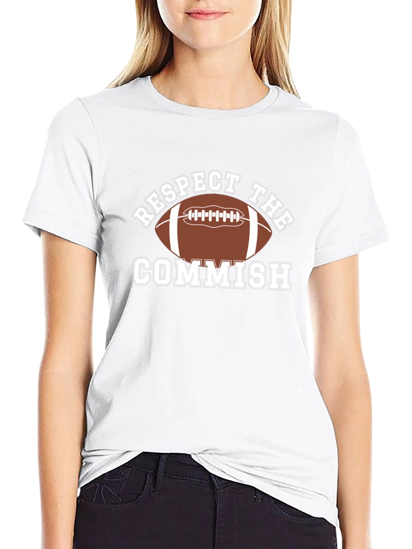 Respect The Commish Football T-Shirt