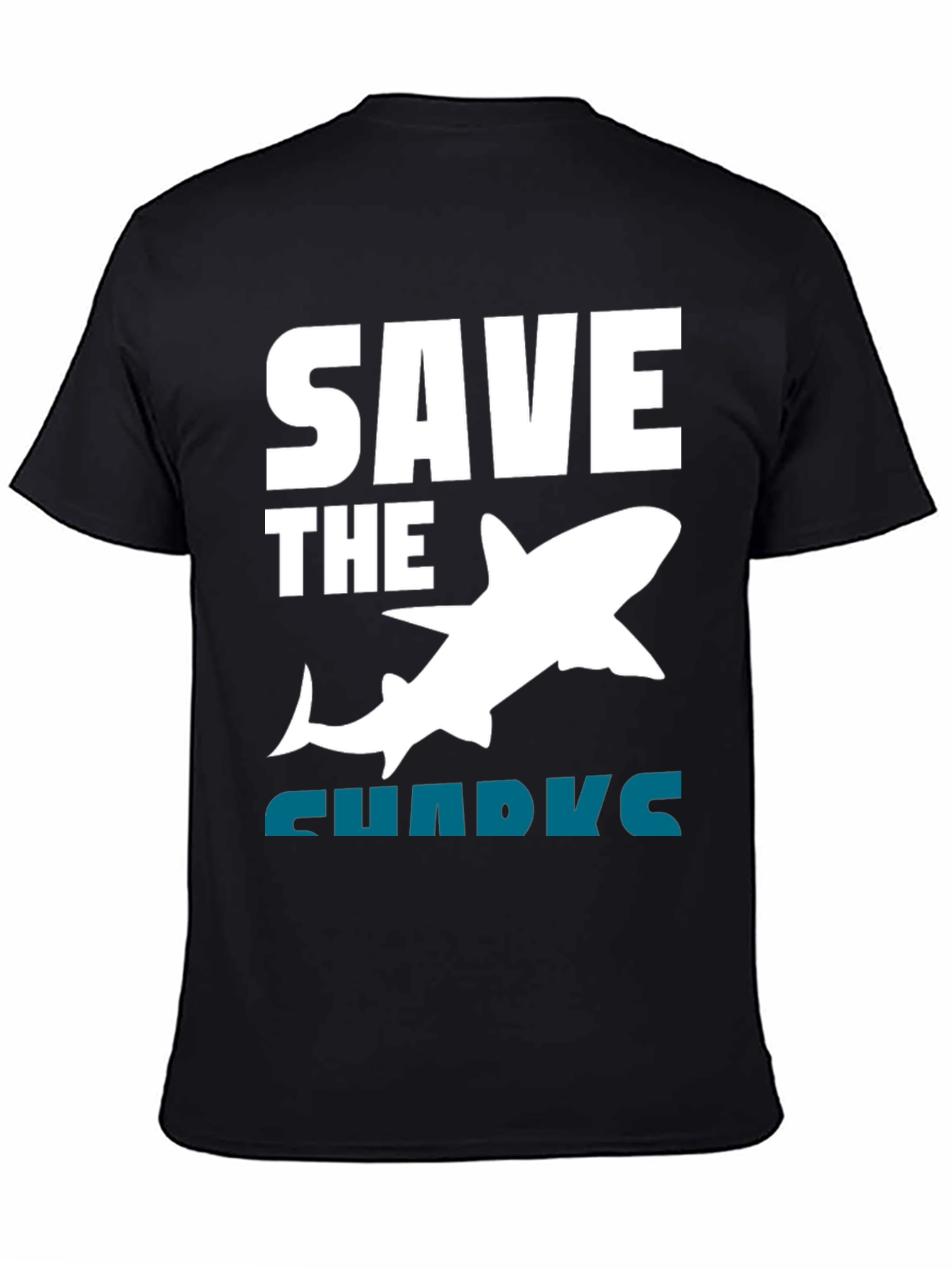 Save the Sharks Graphic Tee - Black