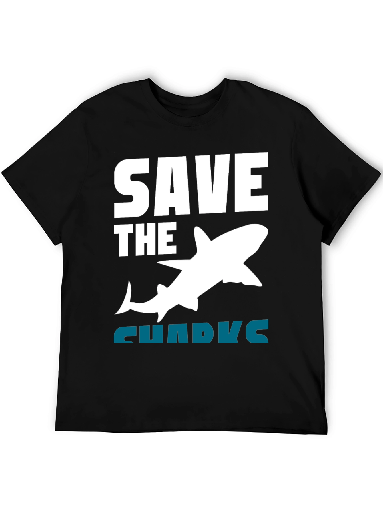 Save the Sharks Graphic Tee - Black