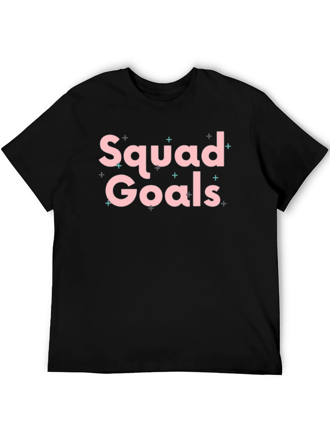 Squad Goals Graphic Tee - Stylish Black T-Shirt