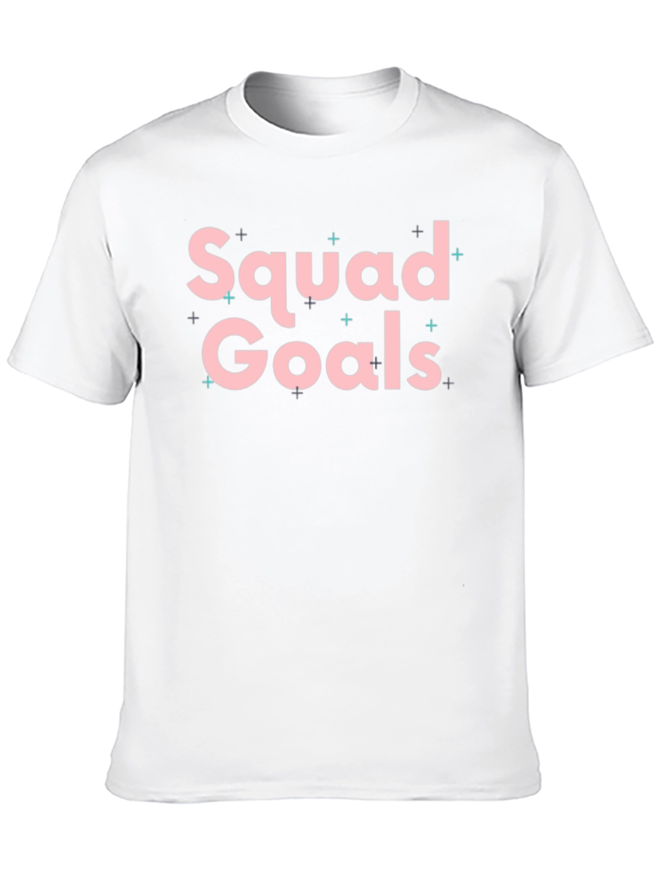 Squad Goals Graphic Tee - Stylish Black T-Shirt