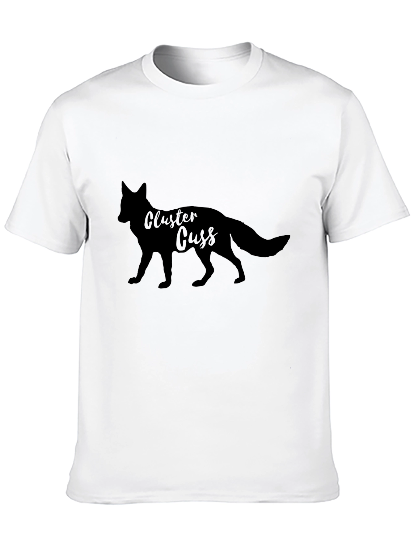 Cluster Cuss Fox Black T-Shirt