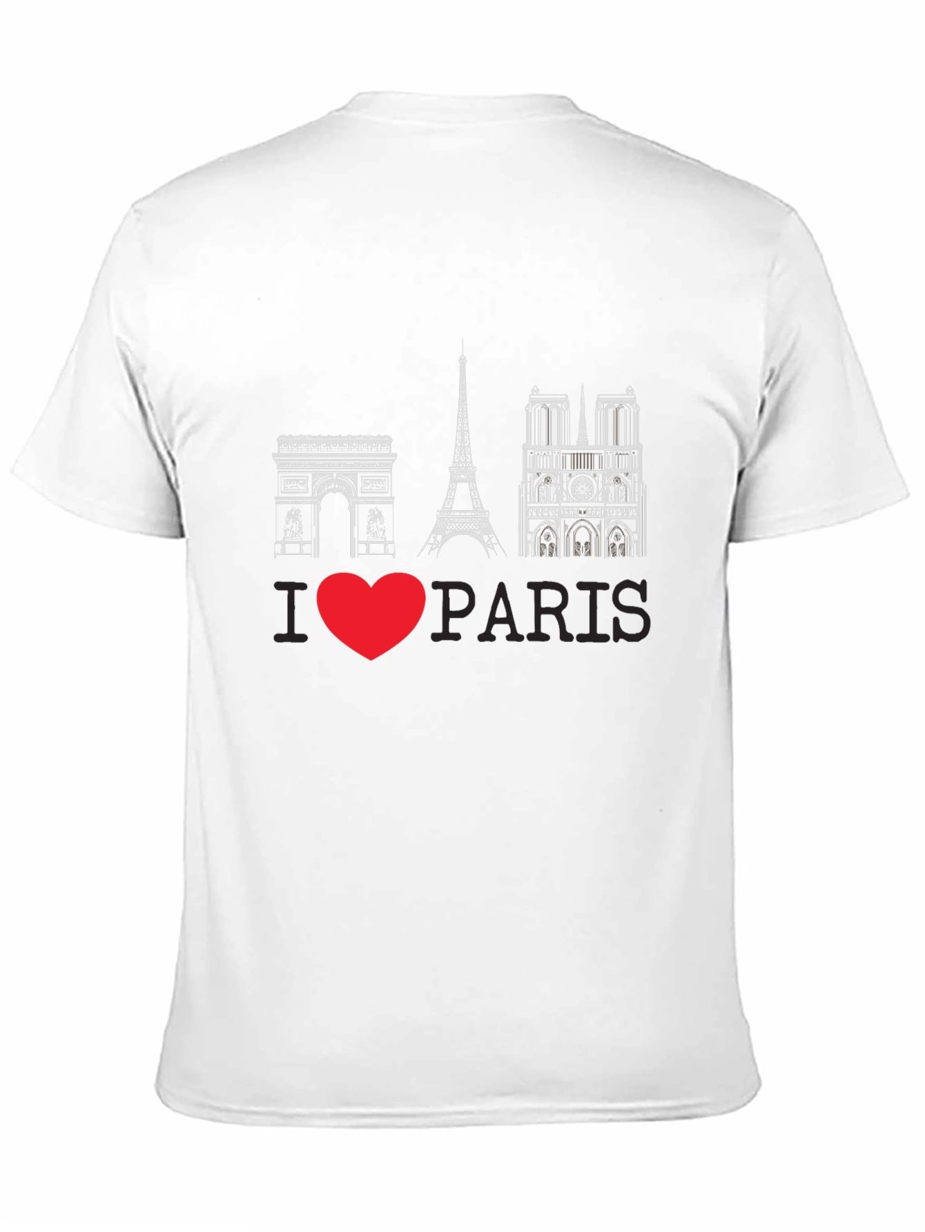 I Love Paris Black T-Shirt