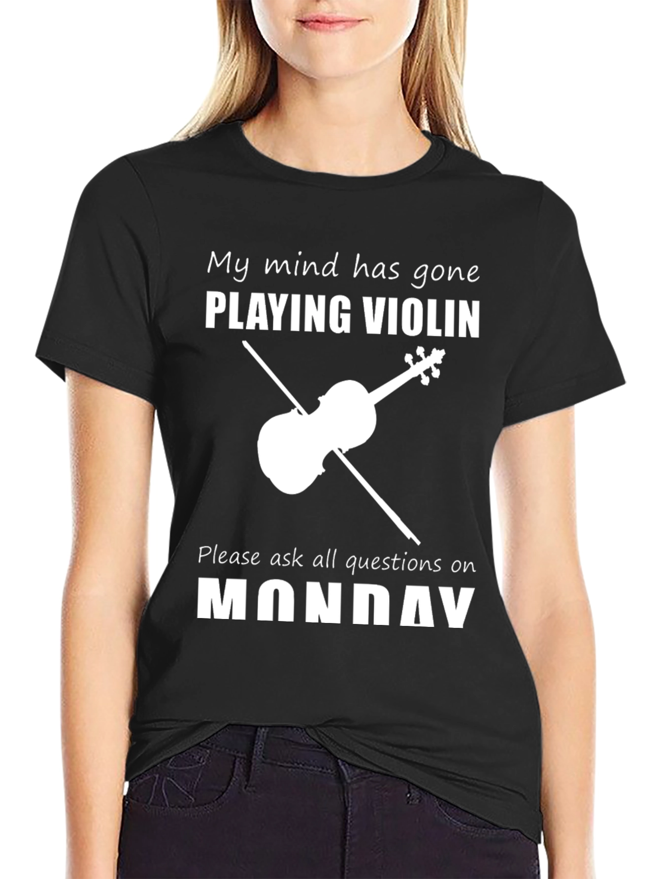 Funny Violinist T-Shirt: My Mind Has Gone Playing Violin