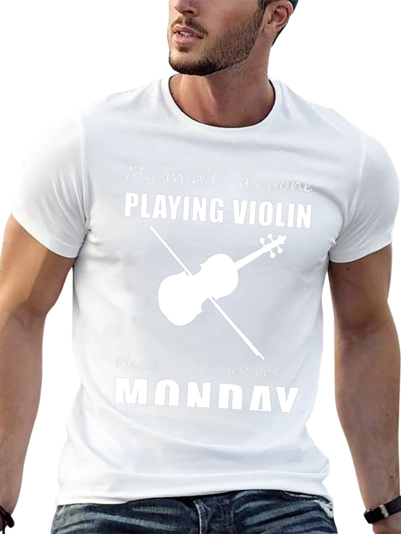 Funny Violinist T-Shirt: My Mind Has Gone Playing Violin