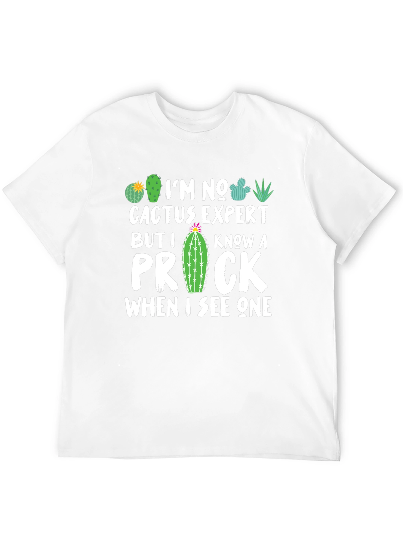 Funny Cactus Expert Graphic T-Shirt