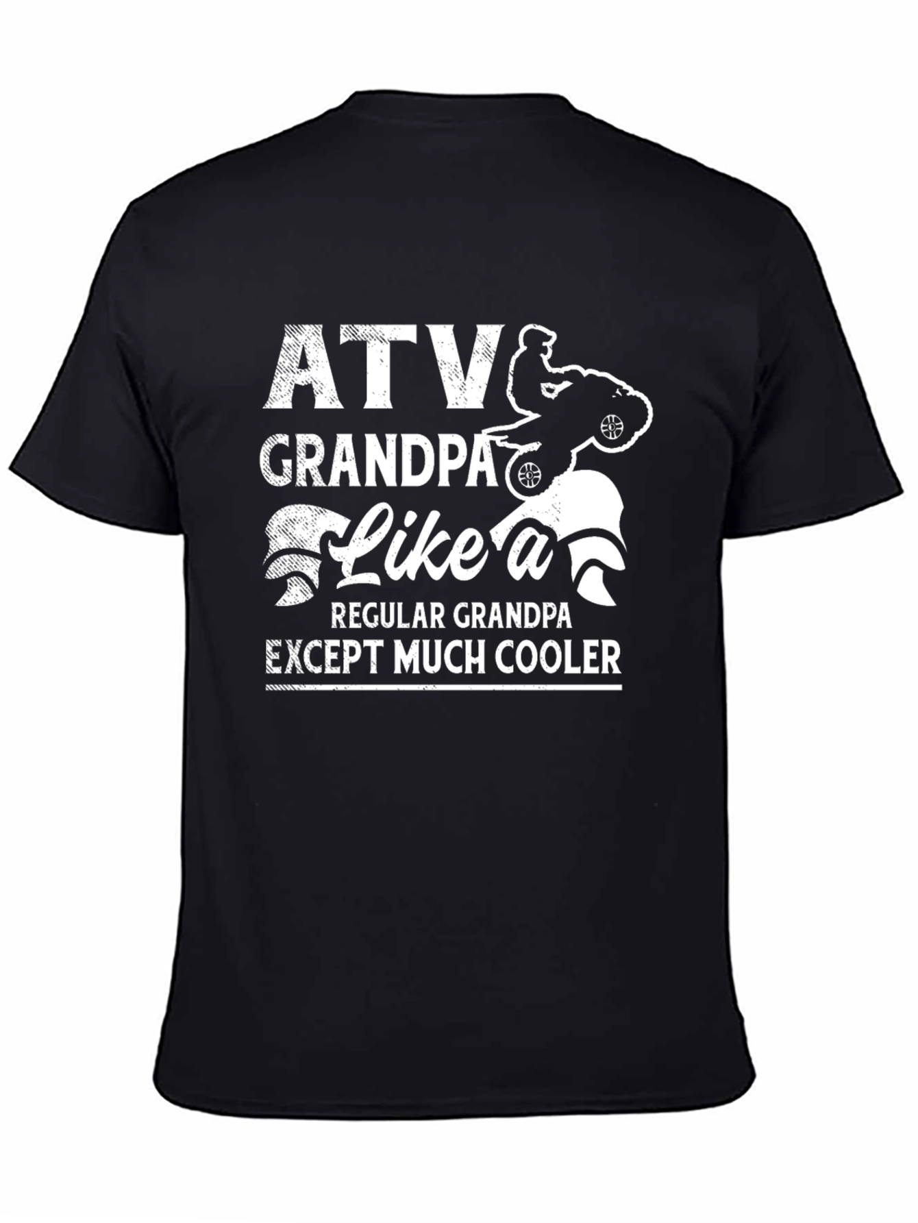 ATV Grandpa Graphic T-Shirt - Cool Grandpa Tee