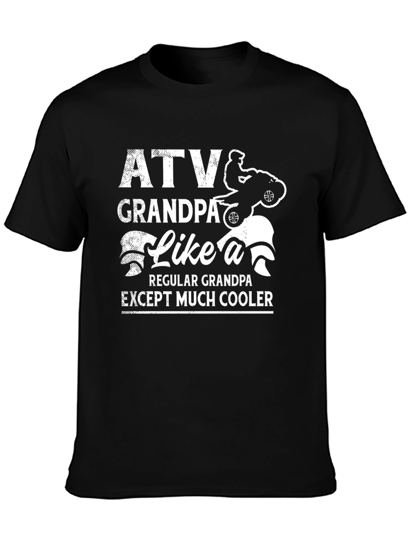 ATV Grandpa Graphic T-Shirt - Cool Grandpa Tee