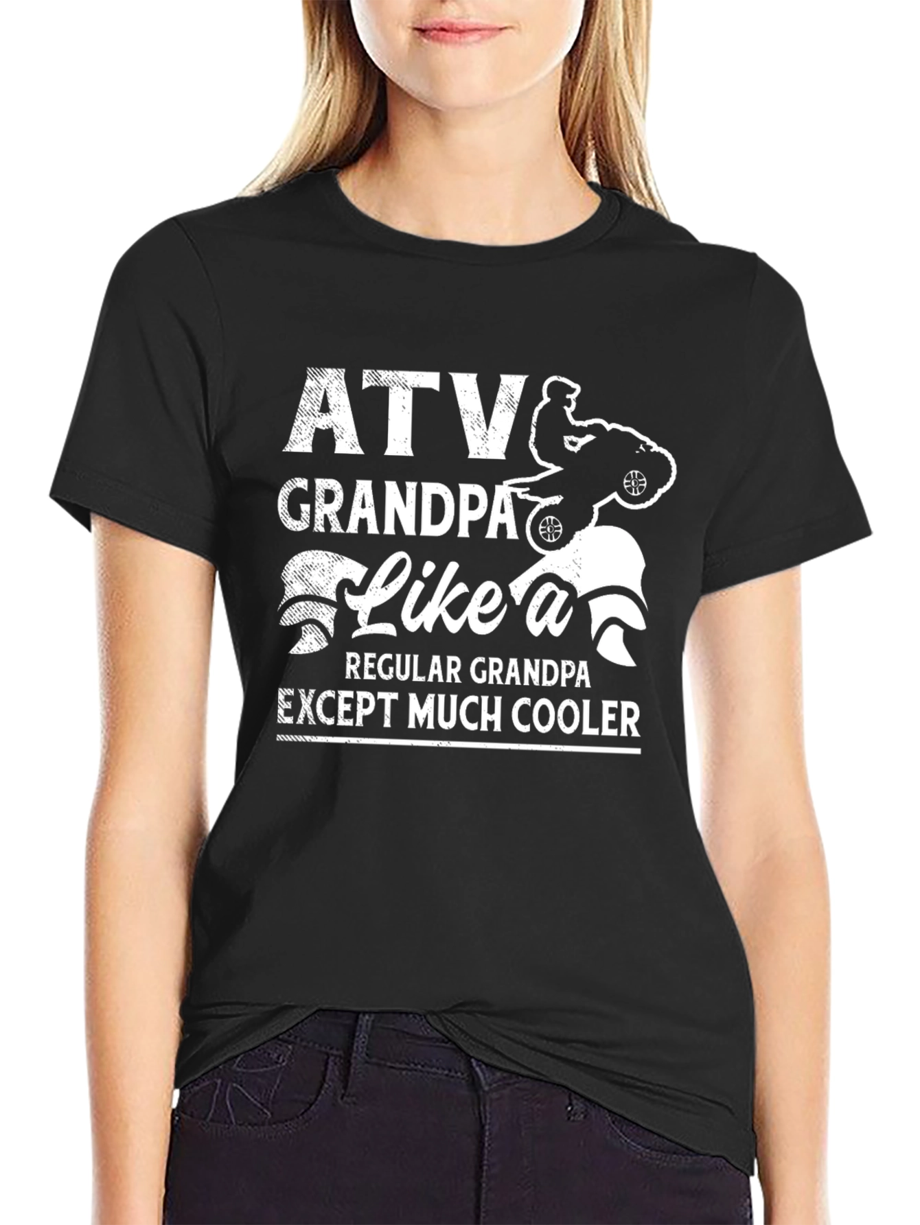 ATV Grandpa Graphic T-Shirt - Cool Grandpa Tee
