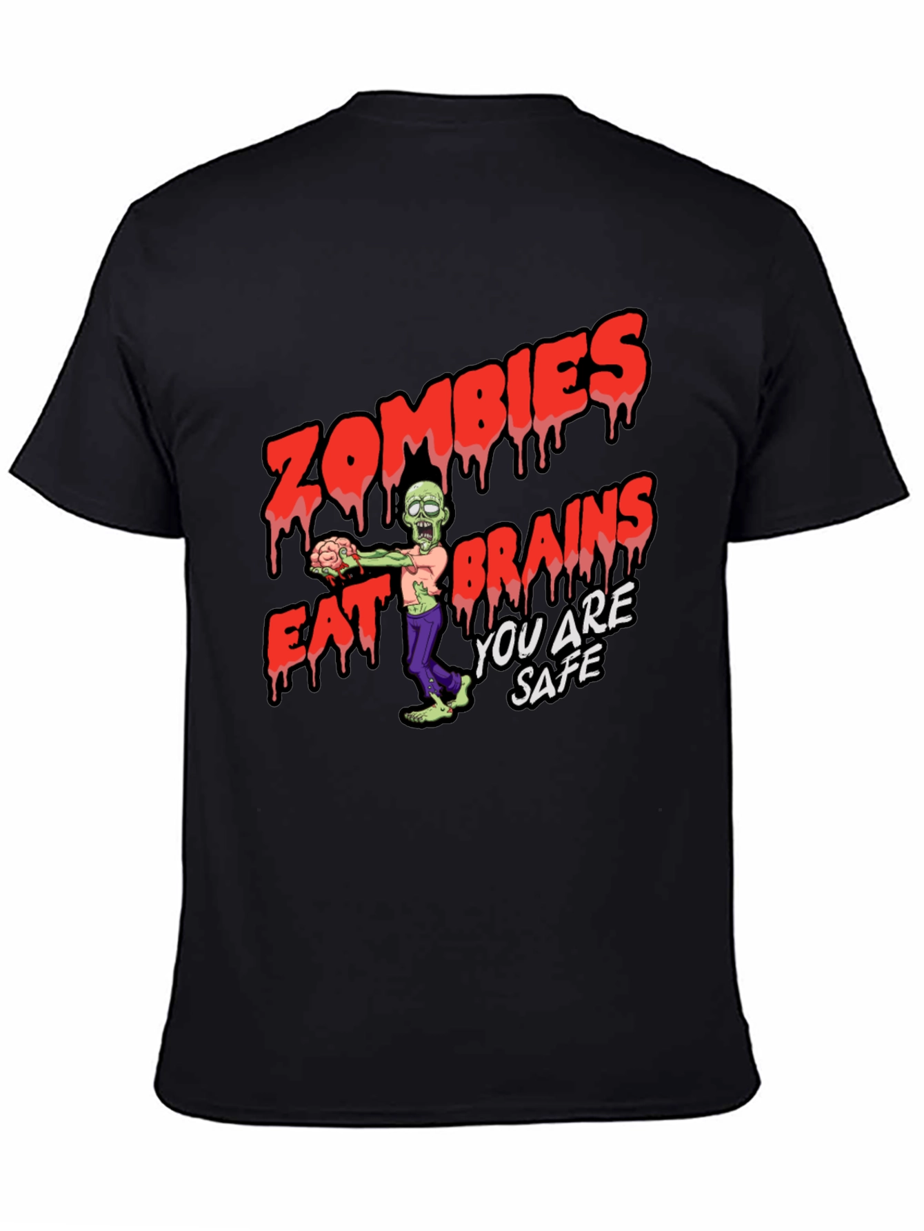 Zombies Eat Brains Graphic T-Shirt