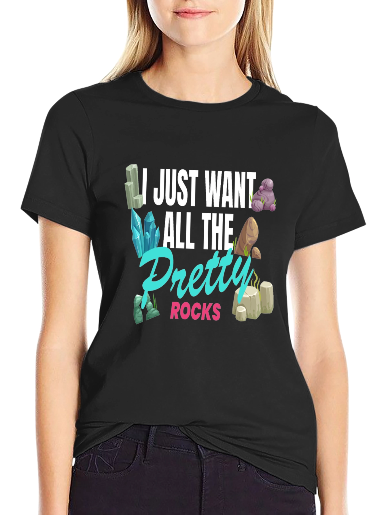 Pretty Rocks T-Shirt - Gem and Mineral Lover Gift