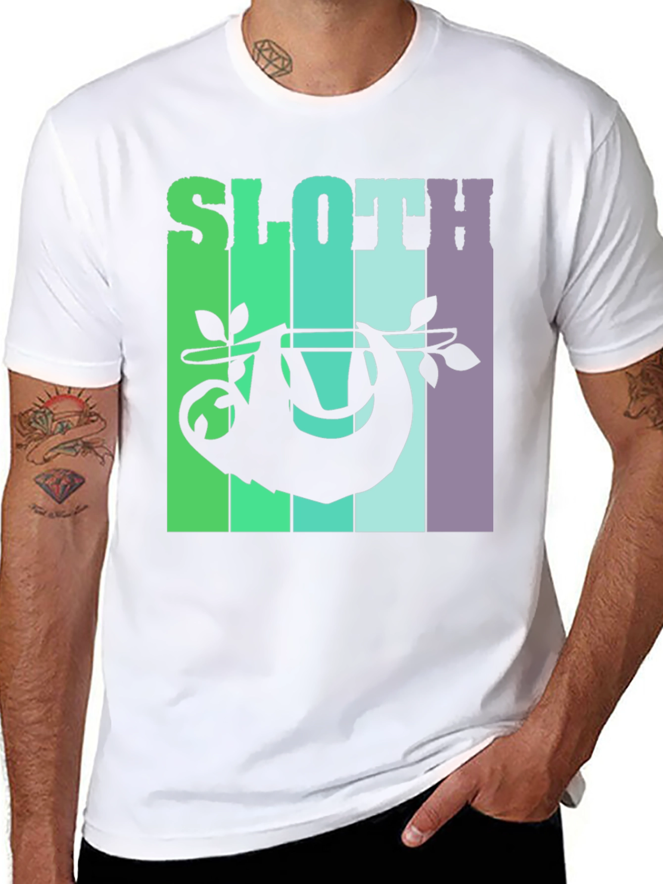 Sloth Graphic Tee - Relaxed Style