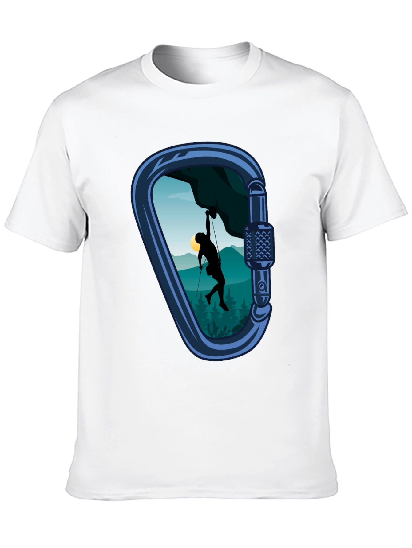 Climbing Carabiner Graphic Tee - Adventure Style