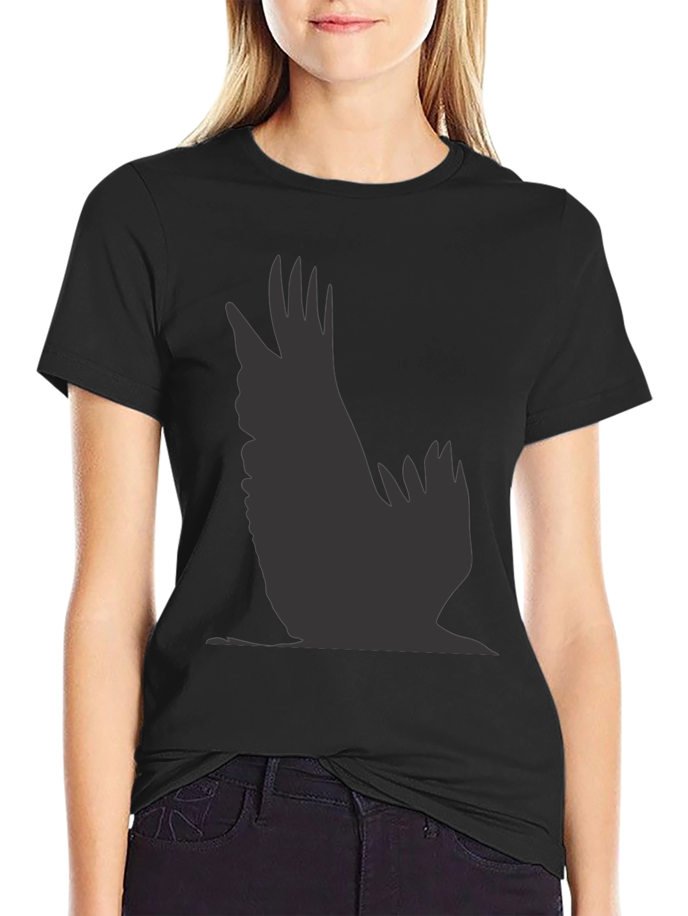 Raven Silhouette Black T-Shirt