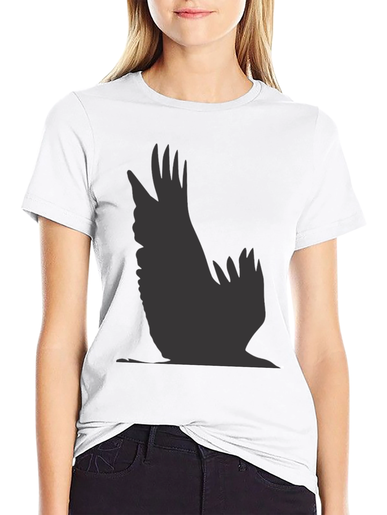 Raven Silhouette Black T-Shirt