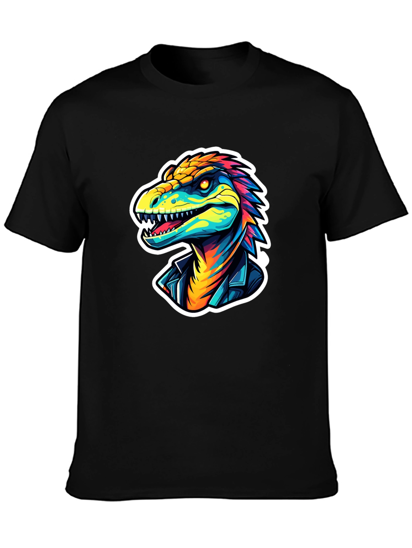 Cool Dino Graphic Tee - Black T-Shirt