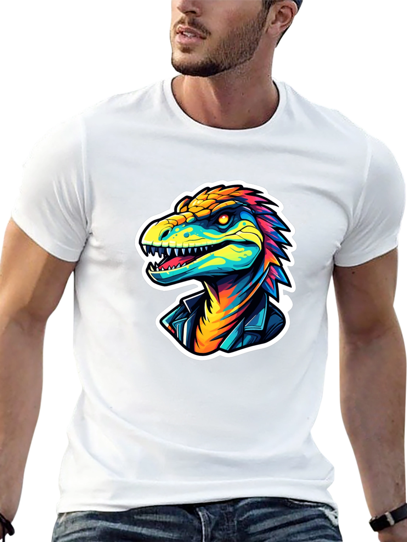 Cool Dino Graphic Tee - Black T-Shirt