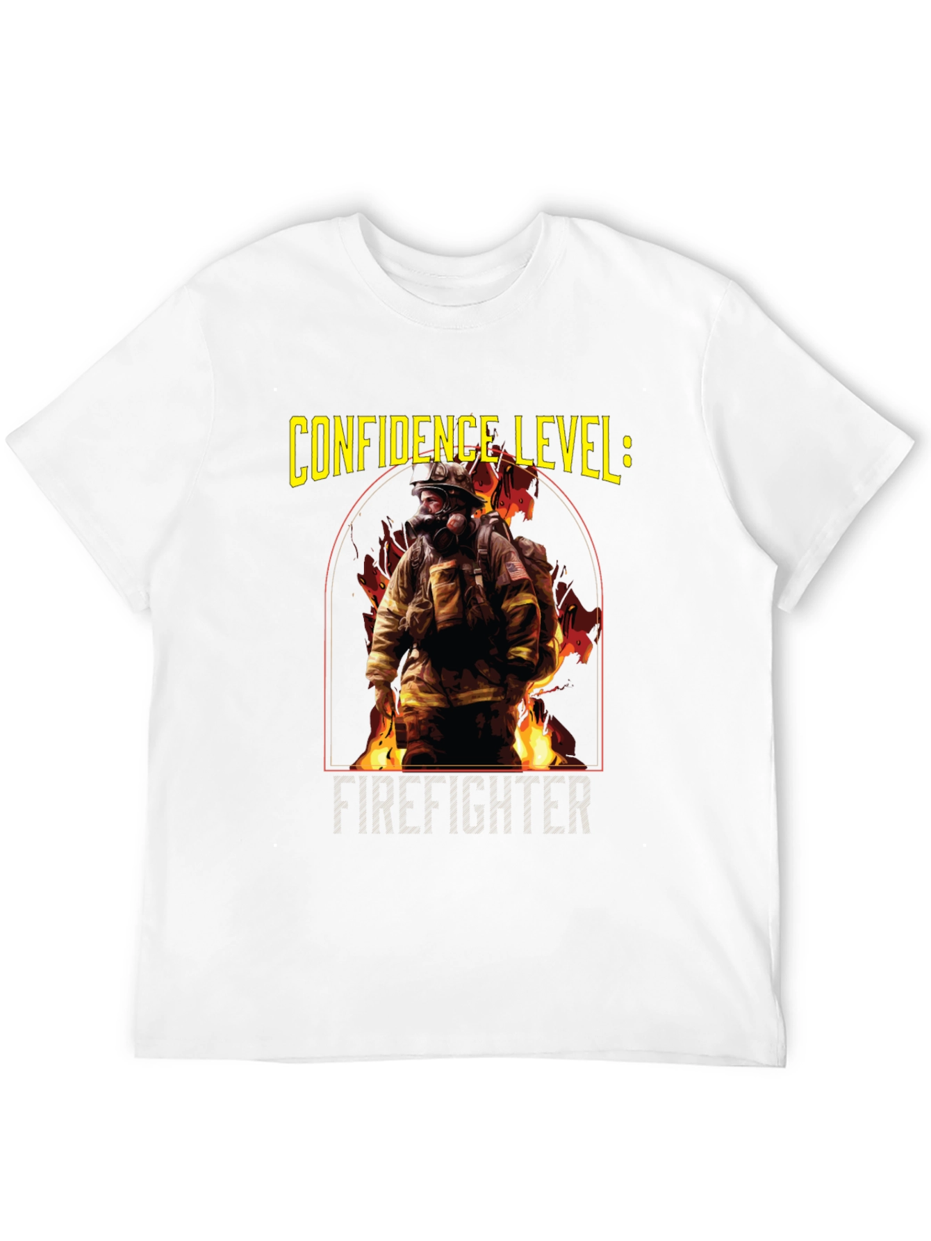 Confidence Level: Firefighter Black T-Shirt