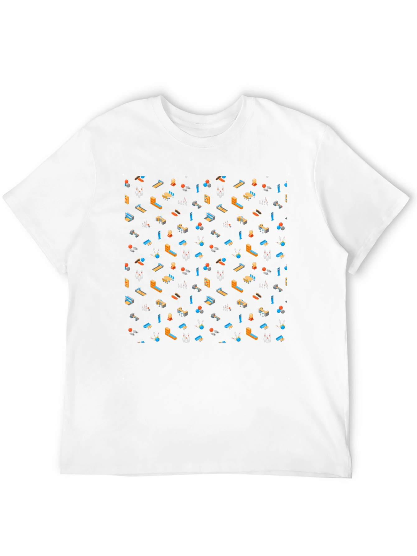 Bowling Pattern T-Shirt - Fun & Unique Design