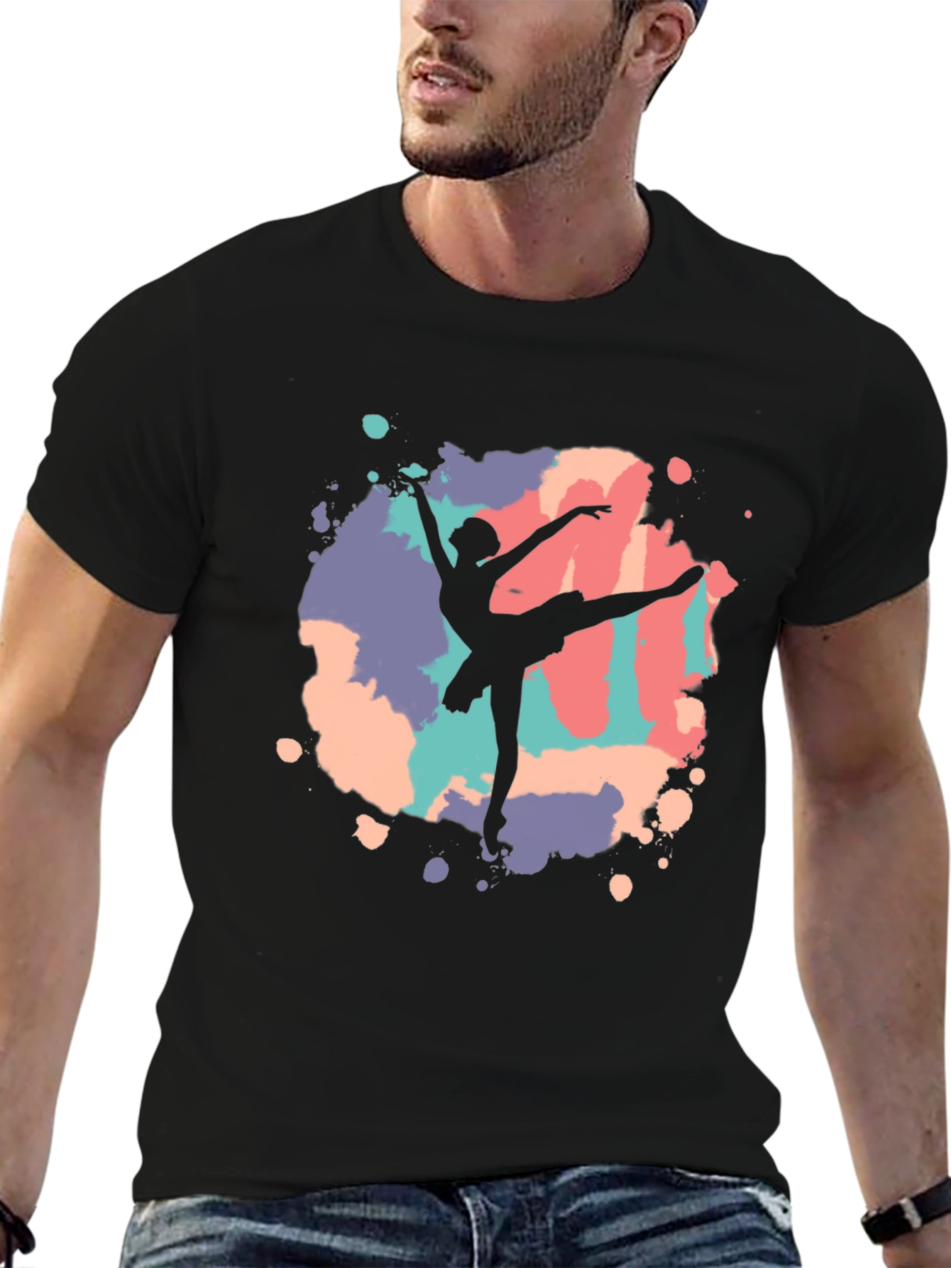 Ballet Dancer Graphic Tee - Black T-Shirt