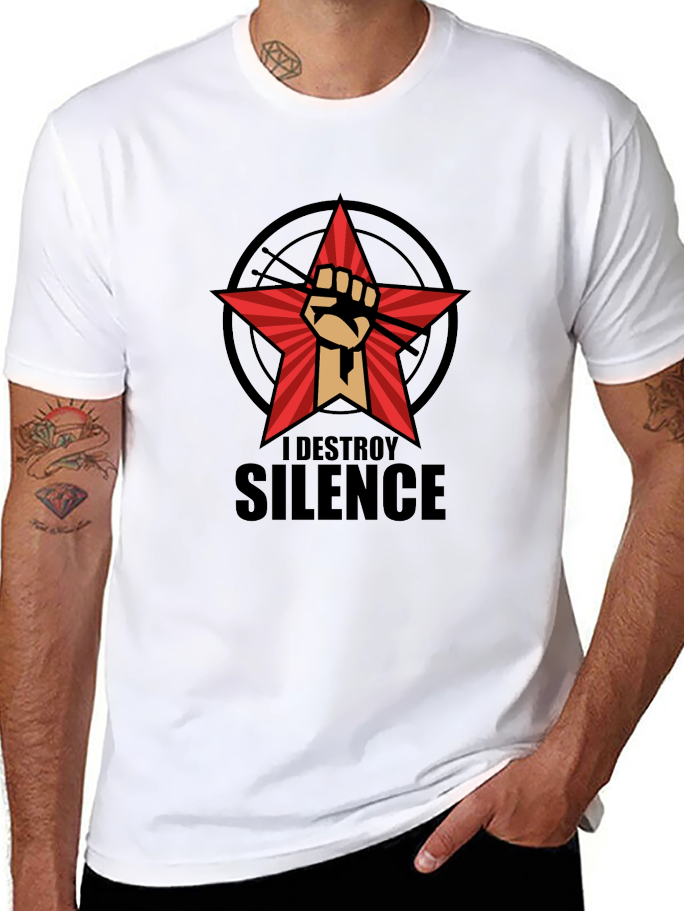 I Destroy Silence Graphic T-Shirt