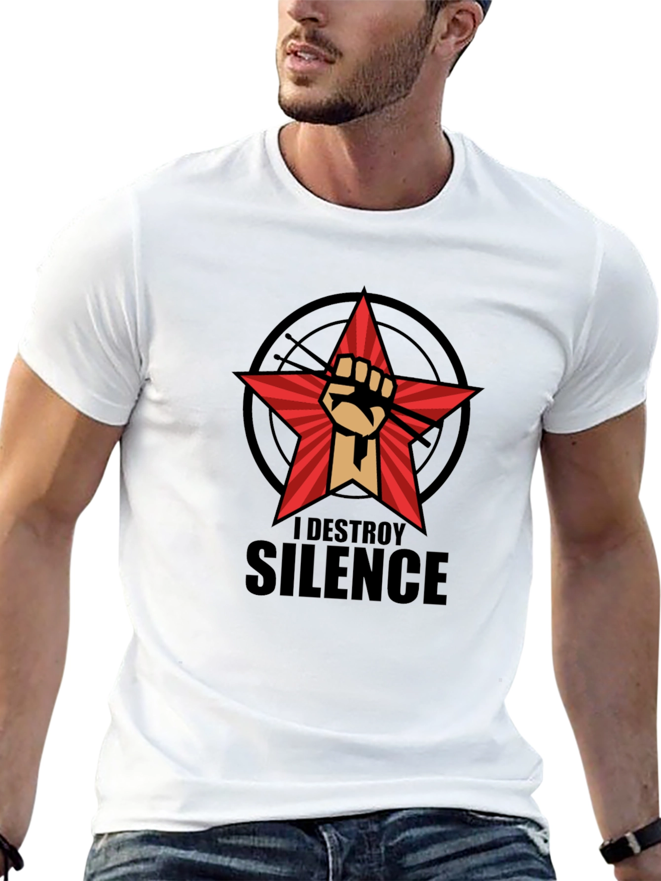 I Destroy Silence Graphic T-Shirt