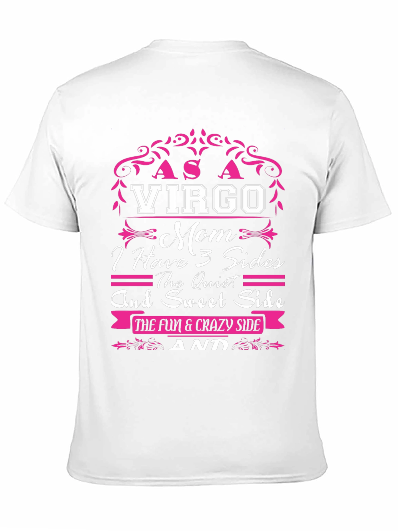 Virgo Mom 3 Sides Graphic T-Shirt