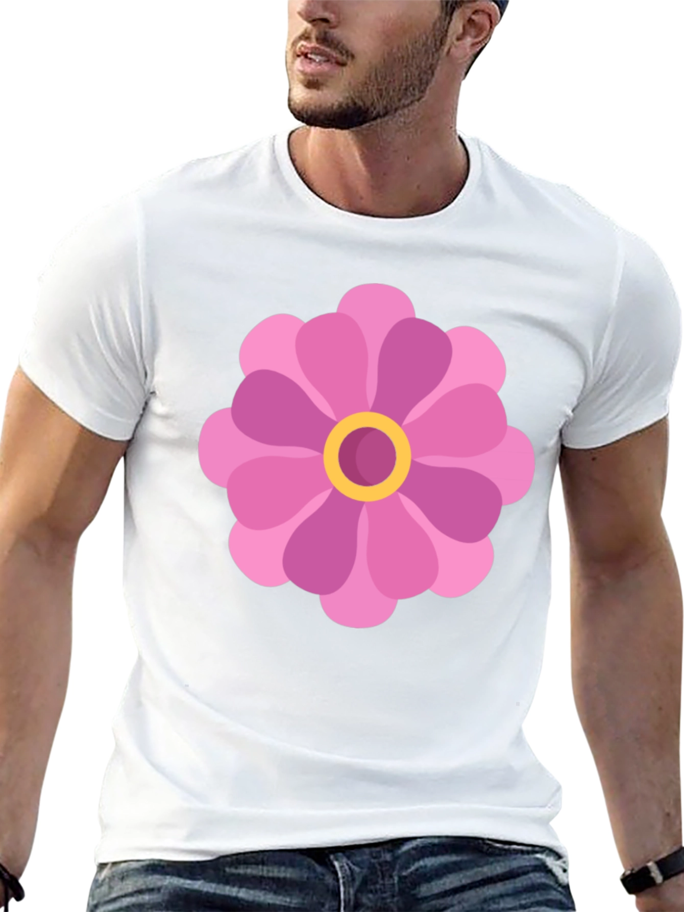 Flower Power Black T-Shirt