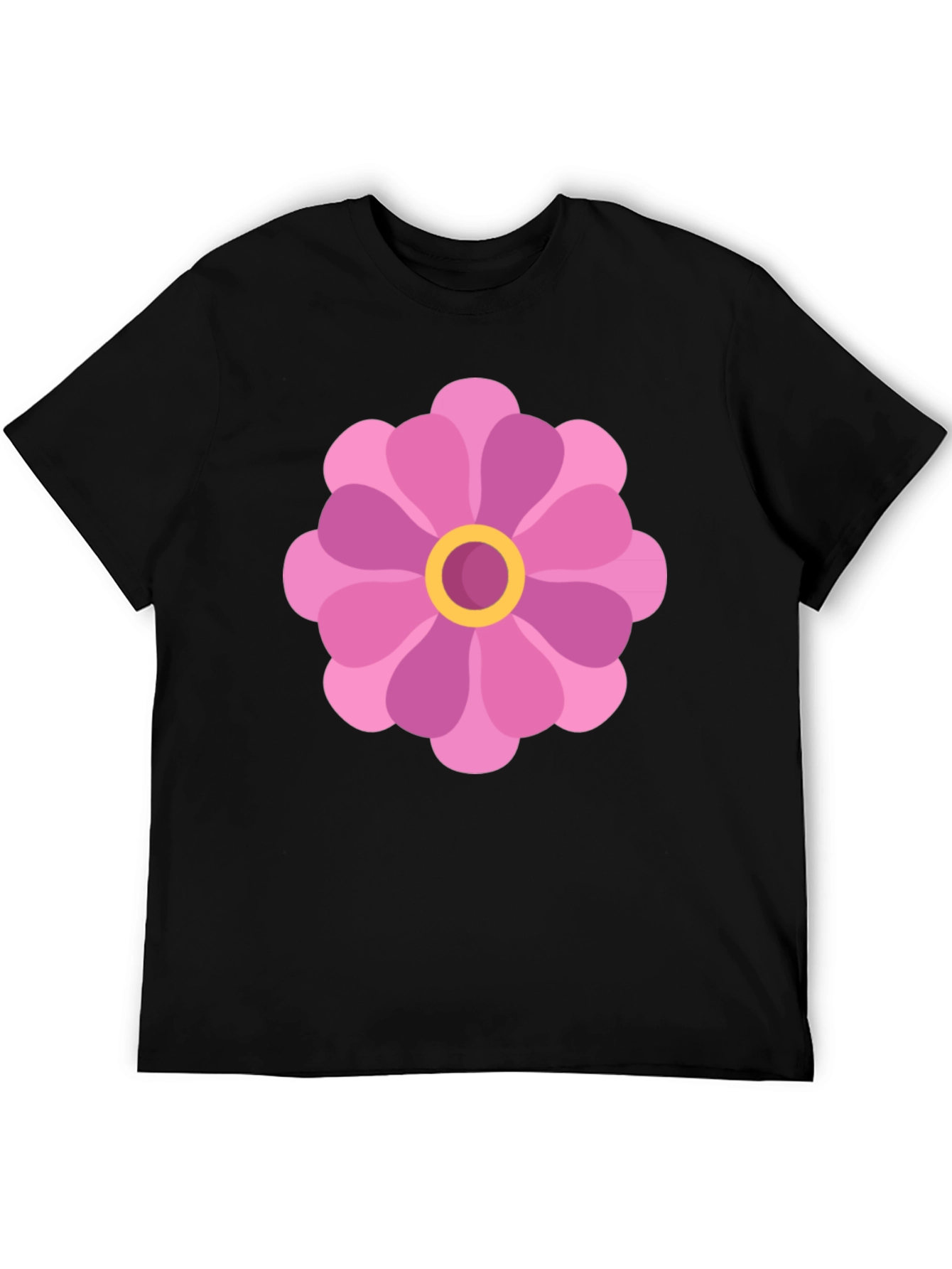 Flower Power Black T-Shirt
