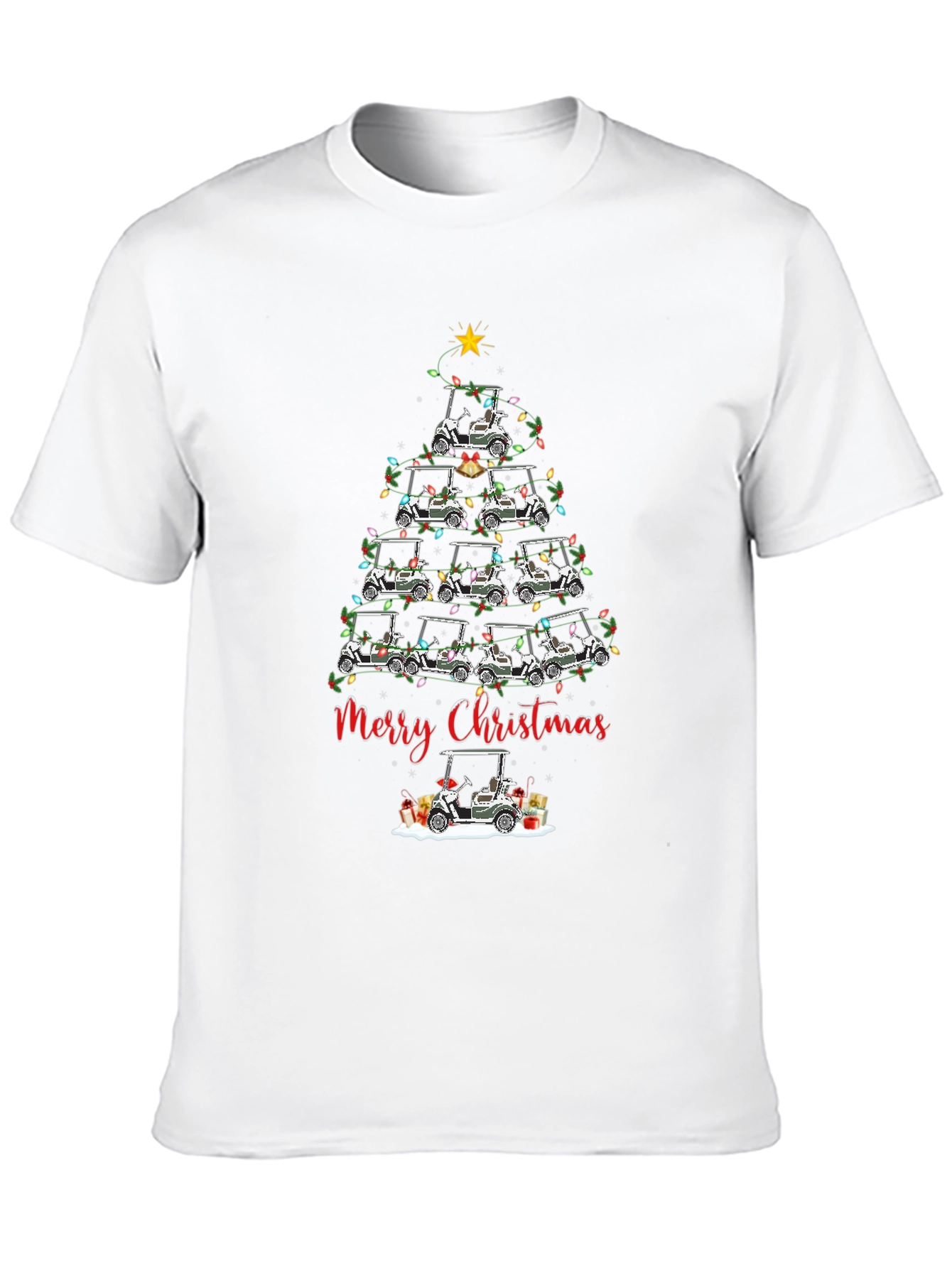 Golf Cart Christmas Tree T-Shirt