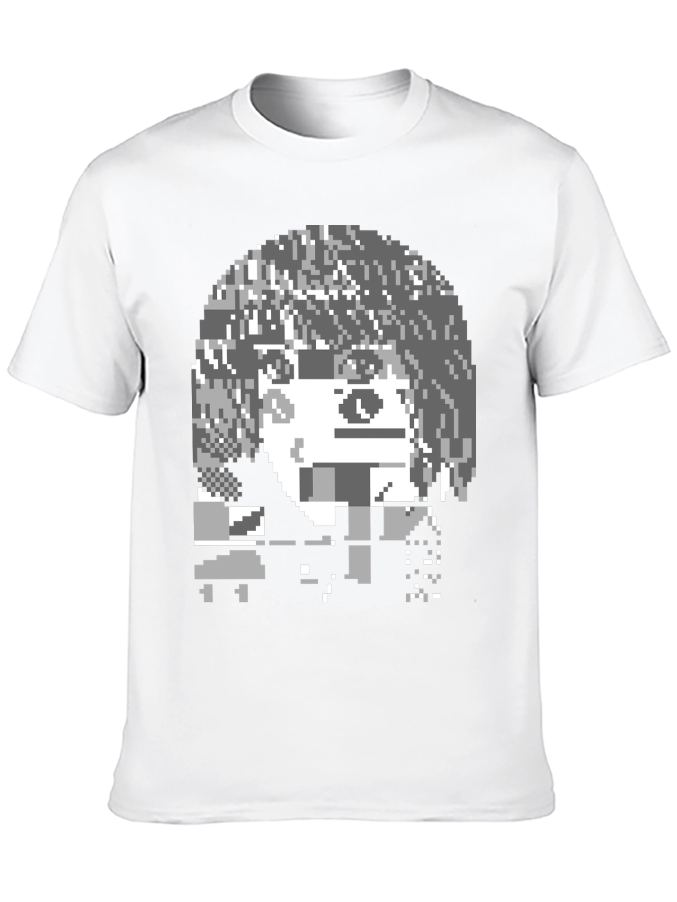 Pixel Art Graphic T-Shirt - Black