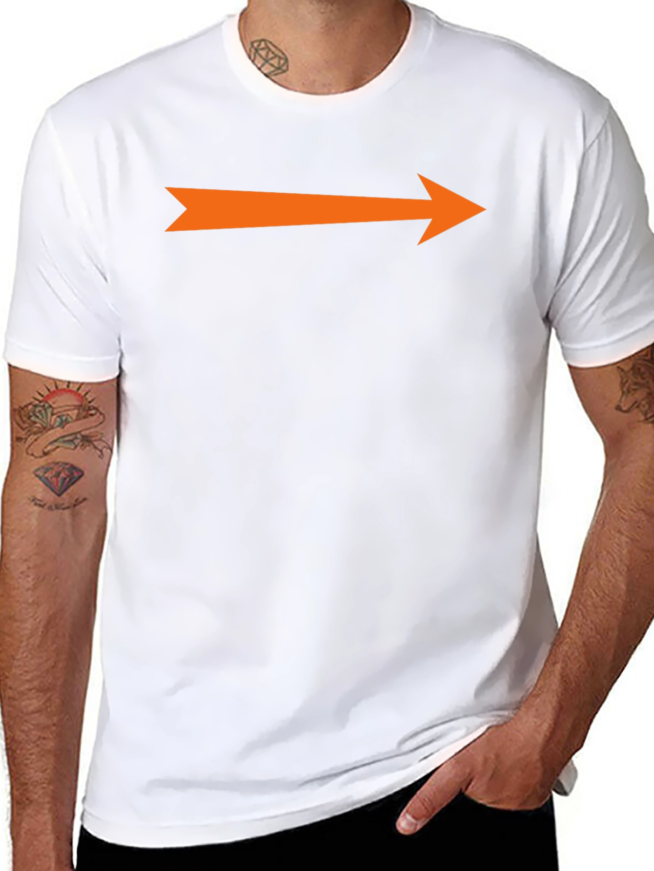 Arrow Graphic T-Shirt - Trendy Casual Tee