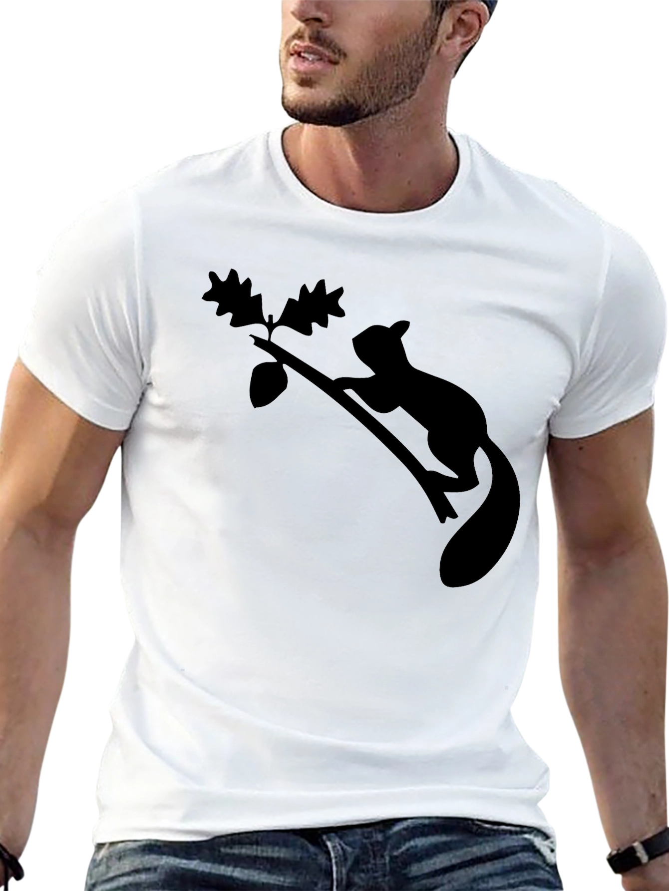 Squirrel Branch Graphic Tee - Nature Inspired