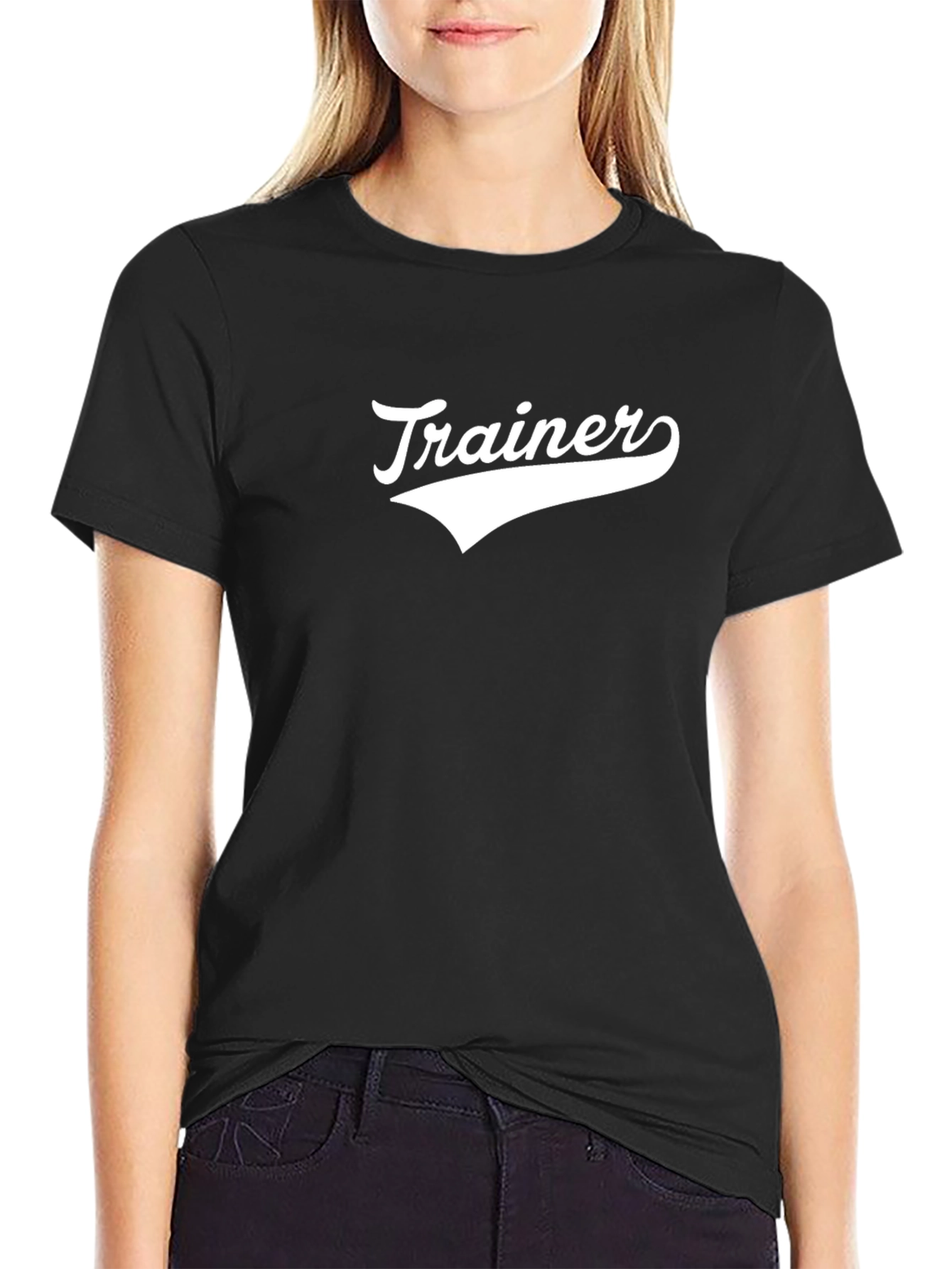 Trainer Graphic Tee - Black Cotton Blend