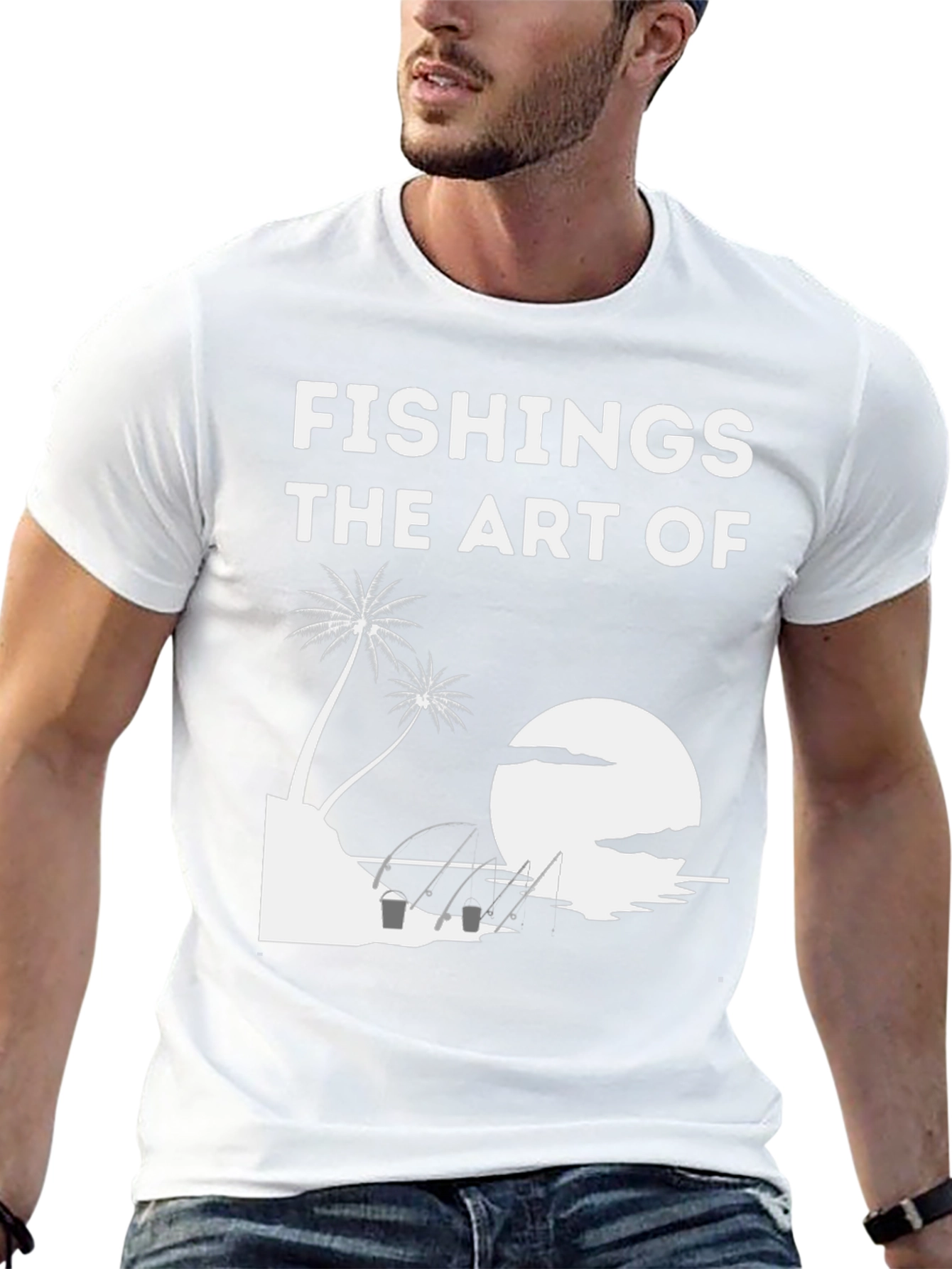 Fishing Art Tee - Tropical Fishing T-Shirt