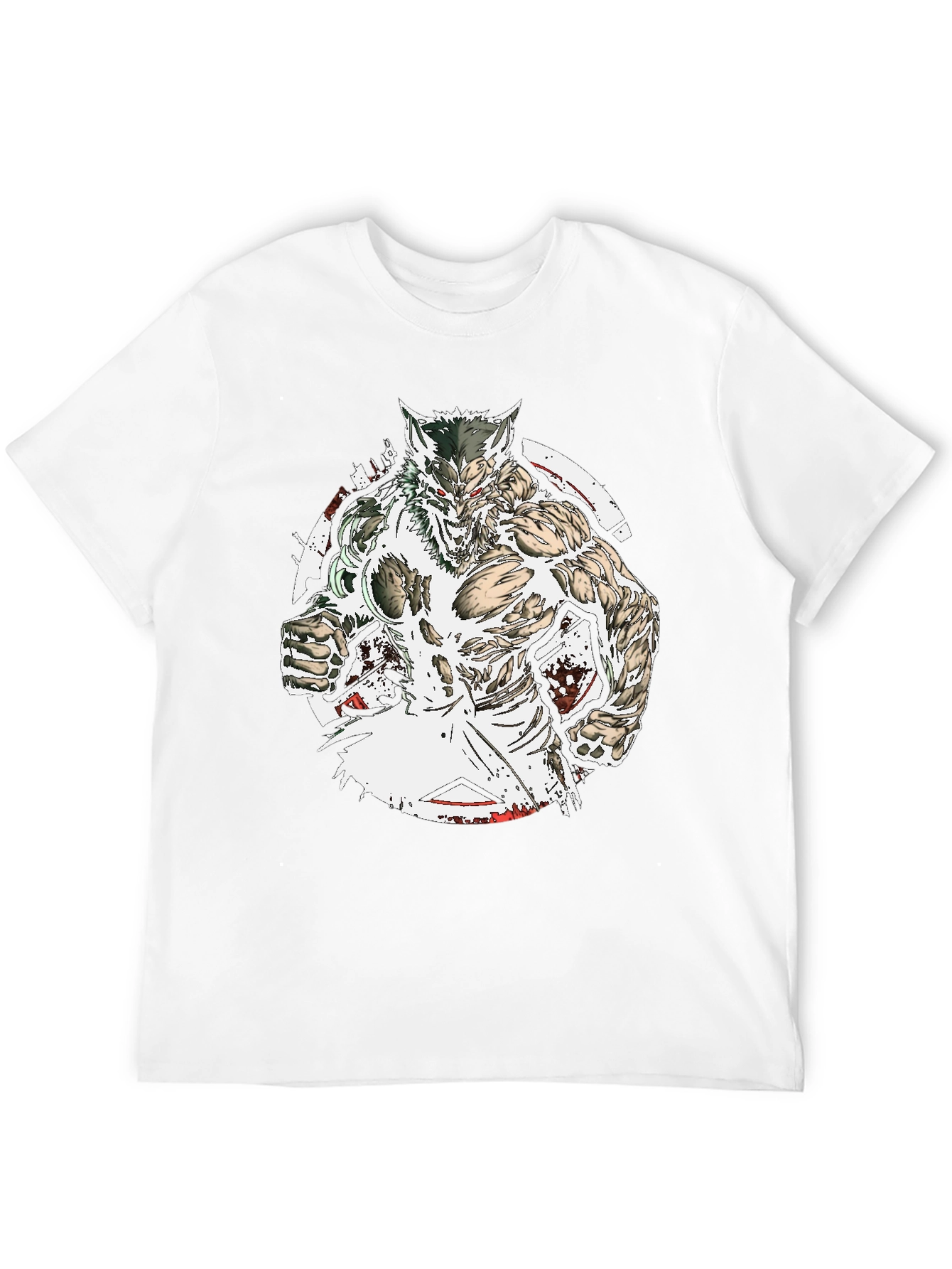 Werewolf Graphic Tee - Black Cotton T-Shirt