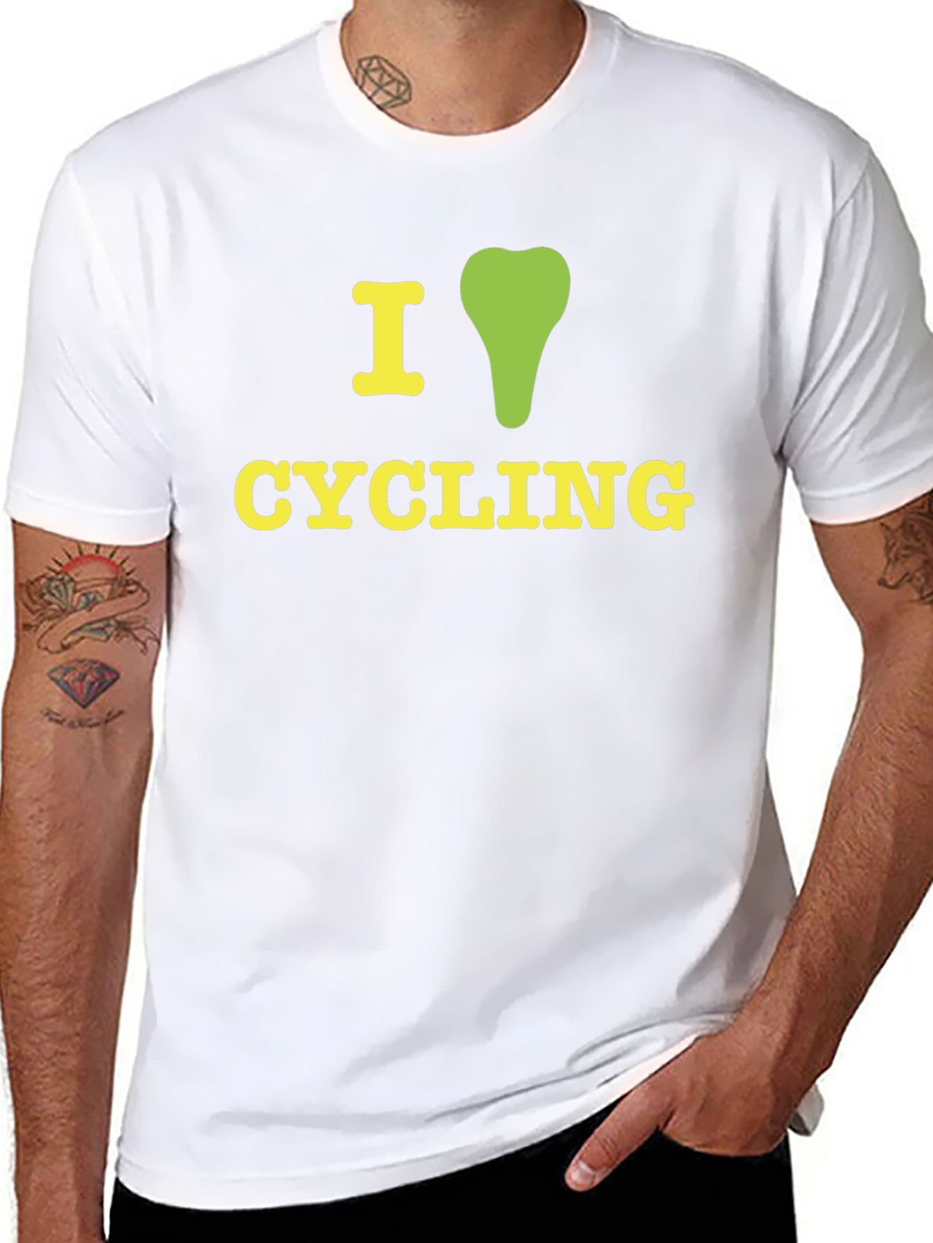 I Love Cycling T-Shirt - Sporty Graphic Tee