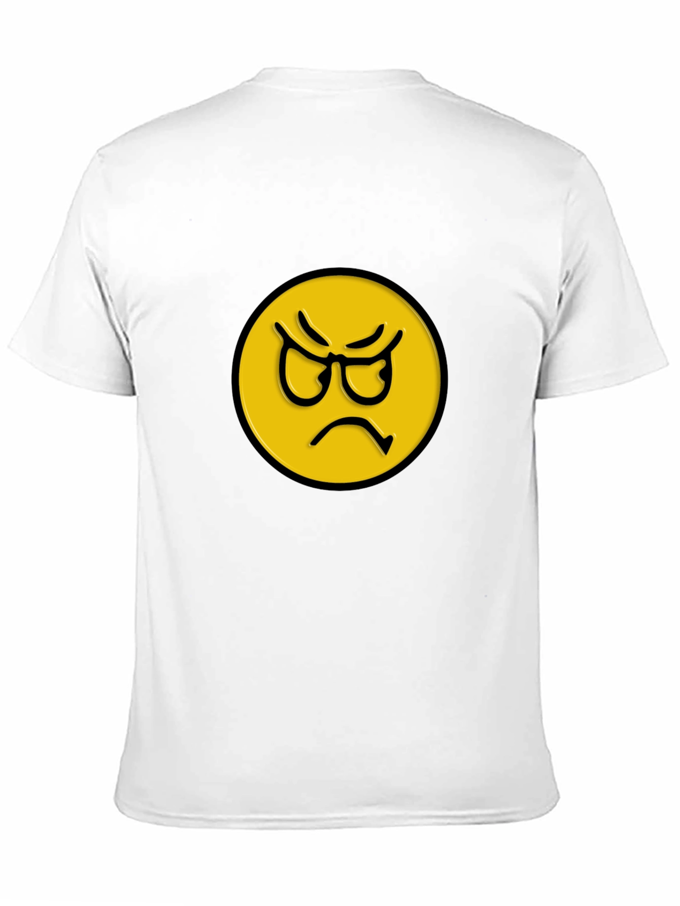 Angry Emoji Graphic Tee - Unisex Black T-Shirt