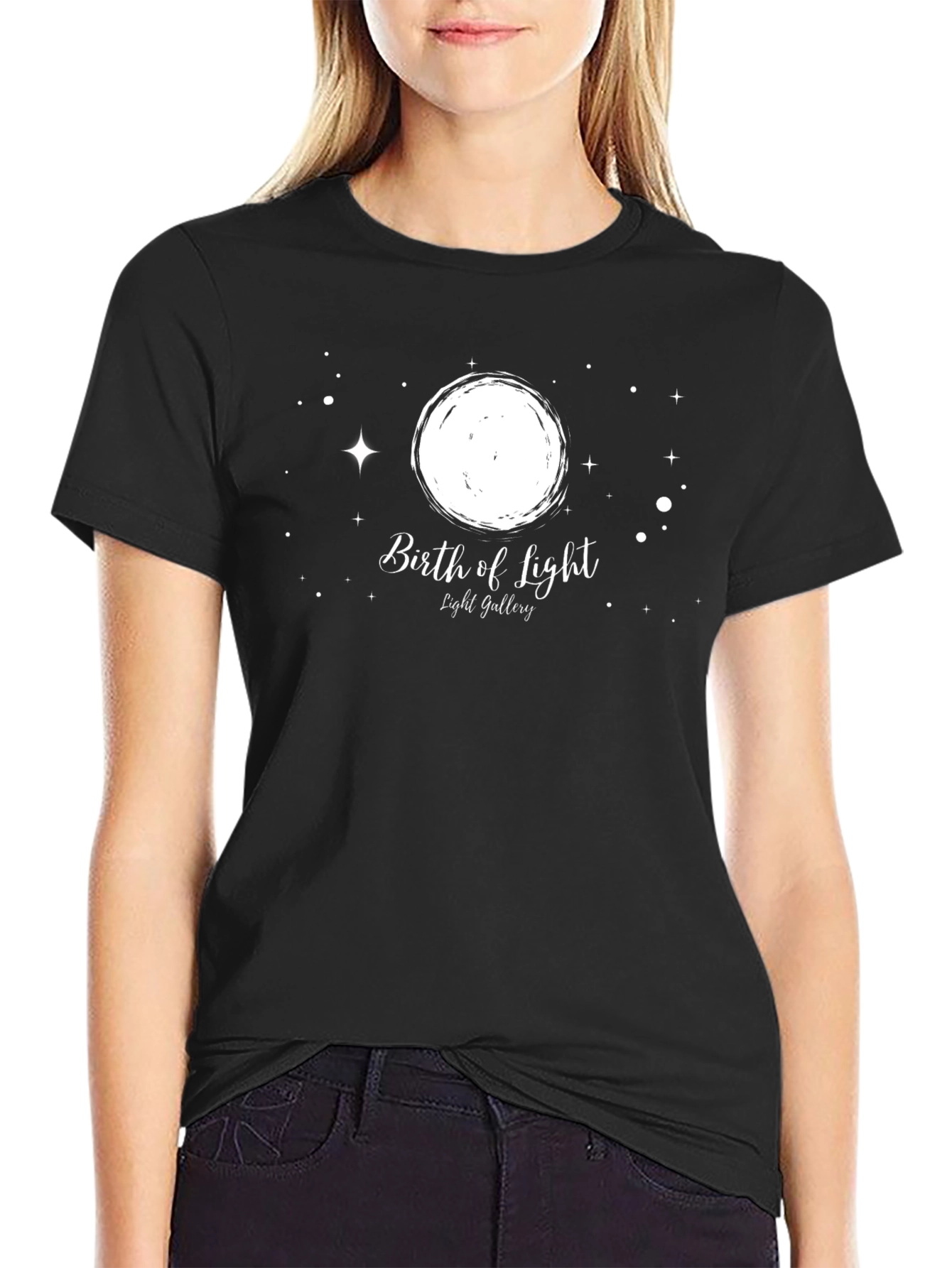 Birth of Light Black T-Shirt