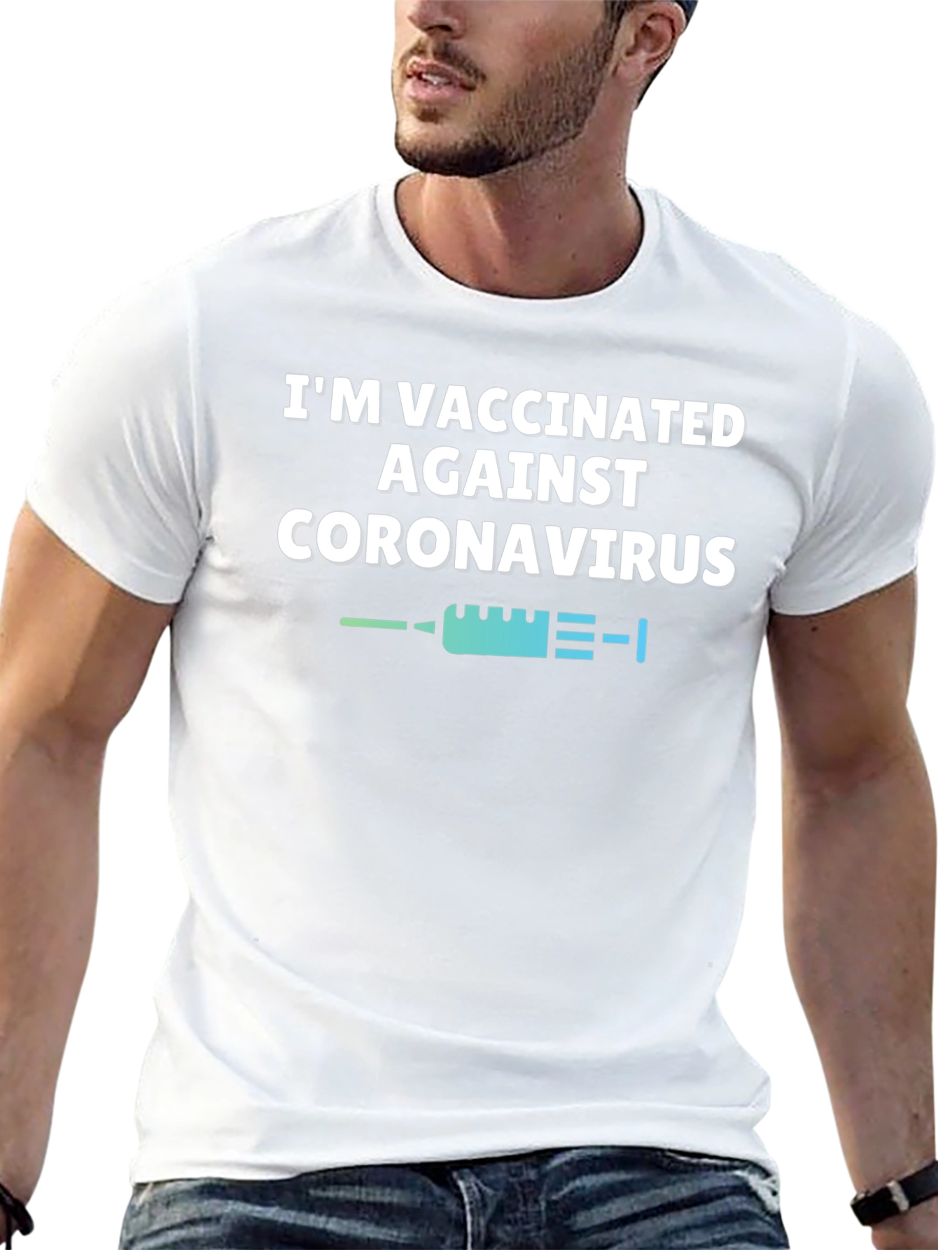 Vaccinated Against Coronavirus Black T-Shirt