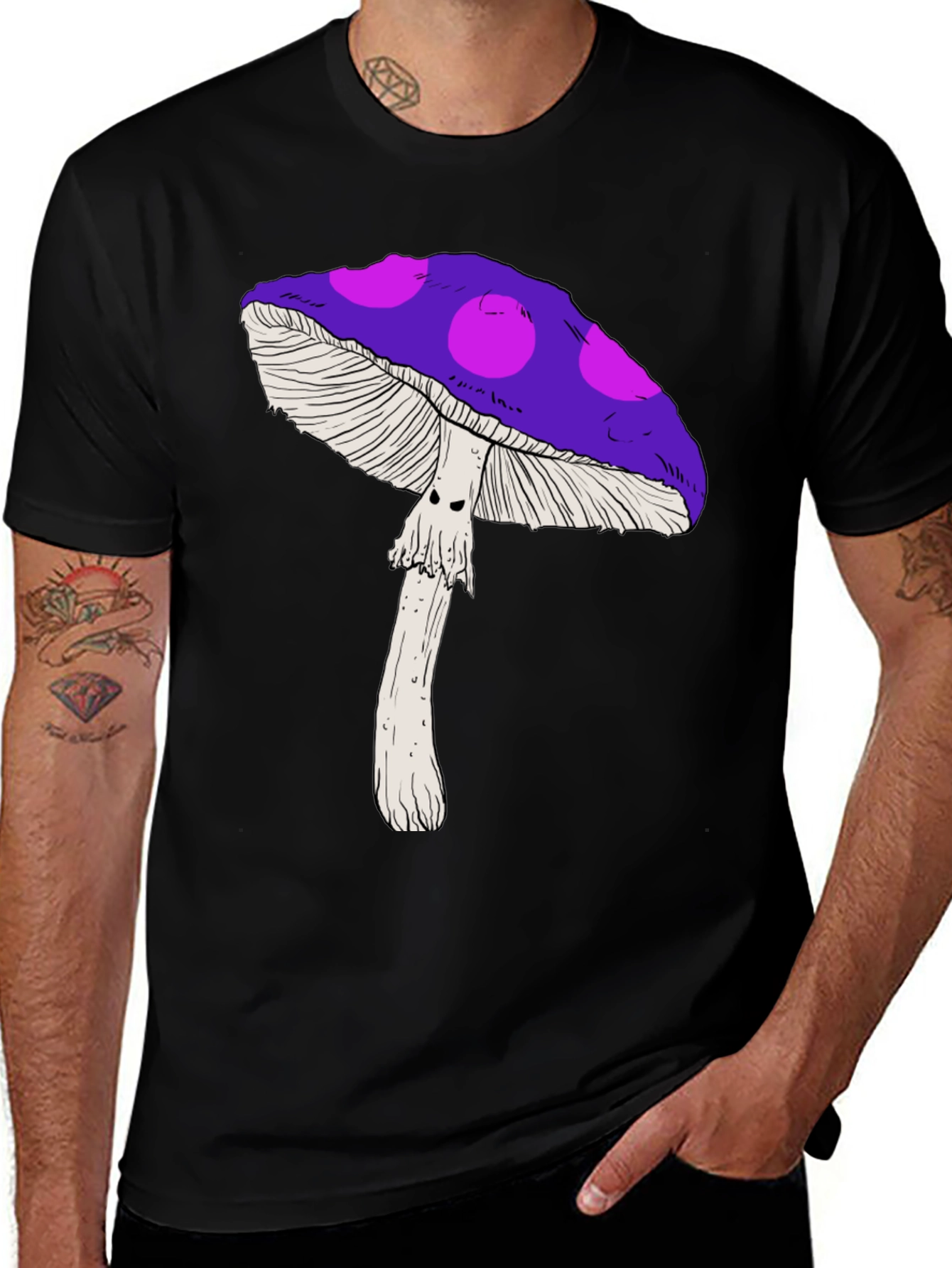 Psychedelic Mushroom Graphic Tee