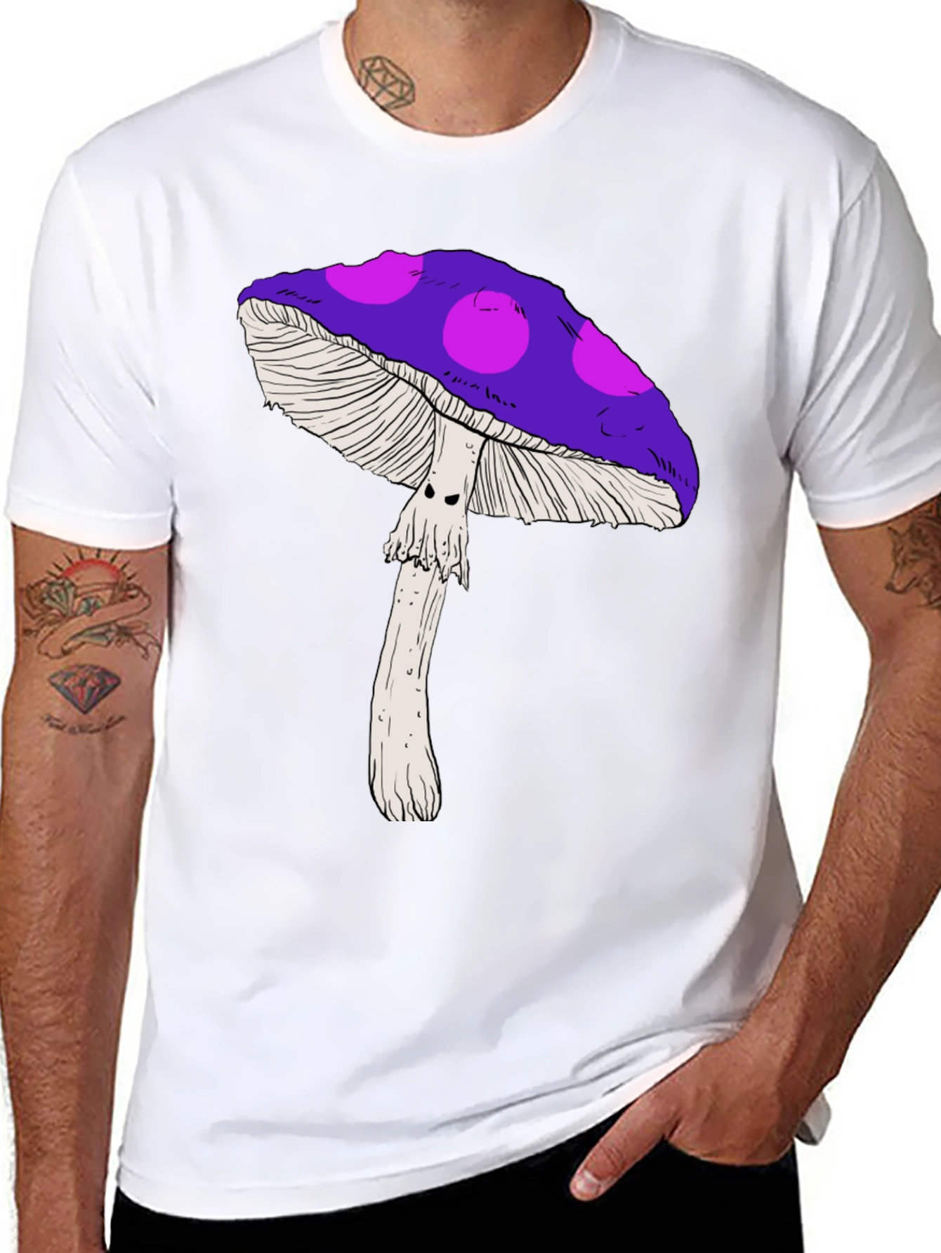 Psychedelic Mushroom Graphic Tee