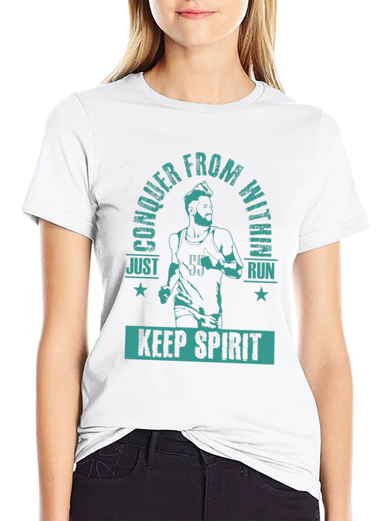Conquer From Within Running T-Shirt