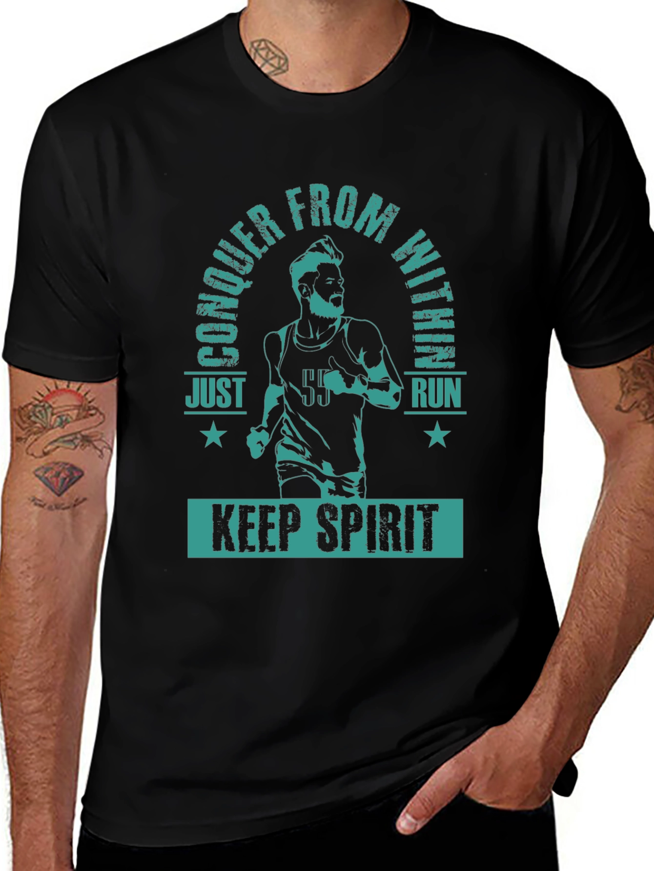 Conquer From Within Running T-Shirt