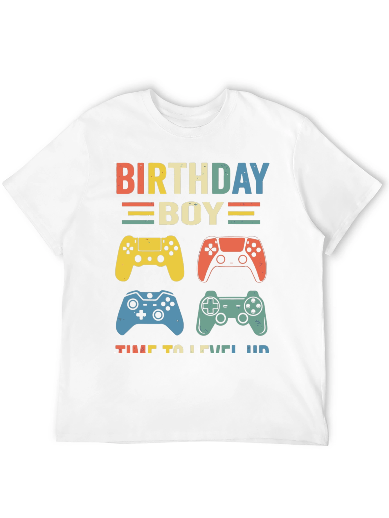 Birthday Boy Gamer T-Shirt - Level Up!