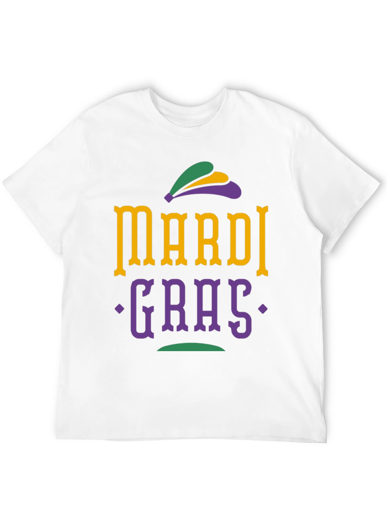 Mardi Gras Graphic Tee - Black